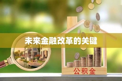 沙坡头未来金融改革的关键