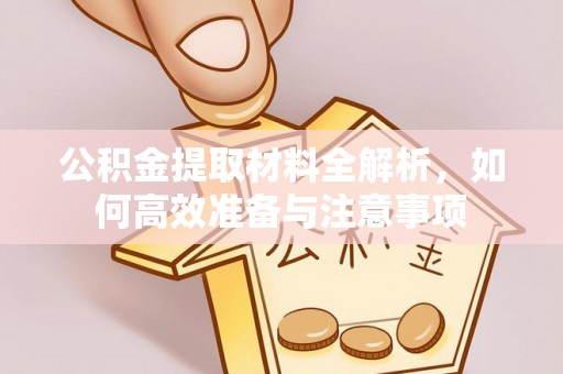 科尔沁公积金提取材料全解析，如何高效准备与注意事项
