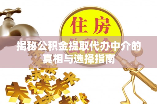 岳阳楼揭秘公积金提取代办中介的真相与选择指南