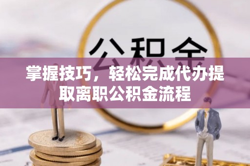 乐东掌握技巧，轻松完成代办提取离职公积金流程